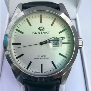 Classic Casual Mens Water Resistant Leather Watch